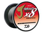 Daiwa J-Braid x8 Grand Braid Line w/Bulk Spool 3000yds 10lb Gray Light
