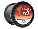 Daiwa J-Braid x8 Grand Braid Line w/Bulk Spool 3000yds 10lb Gray Light