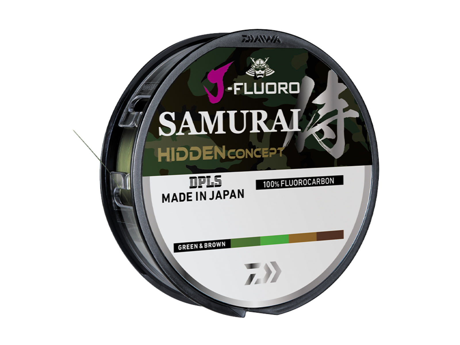 Daiwa J-Fluoro Samurai Hidden Fluorocarbon Line w/Leader 220 6lb