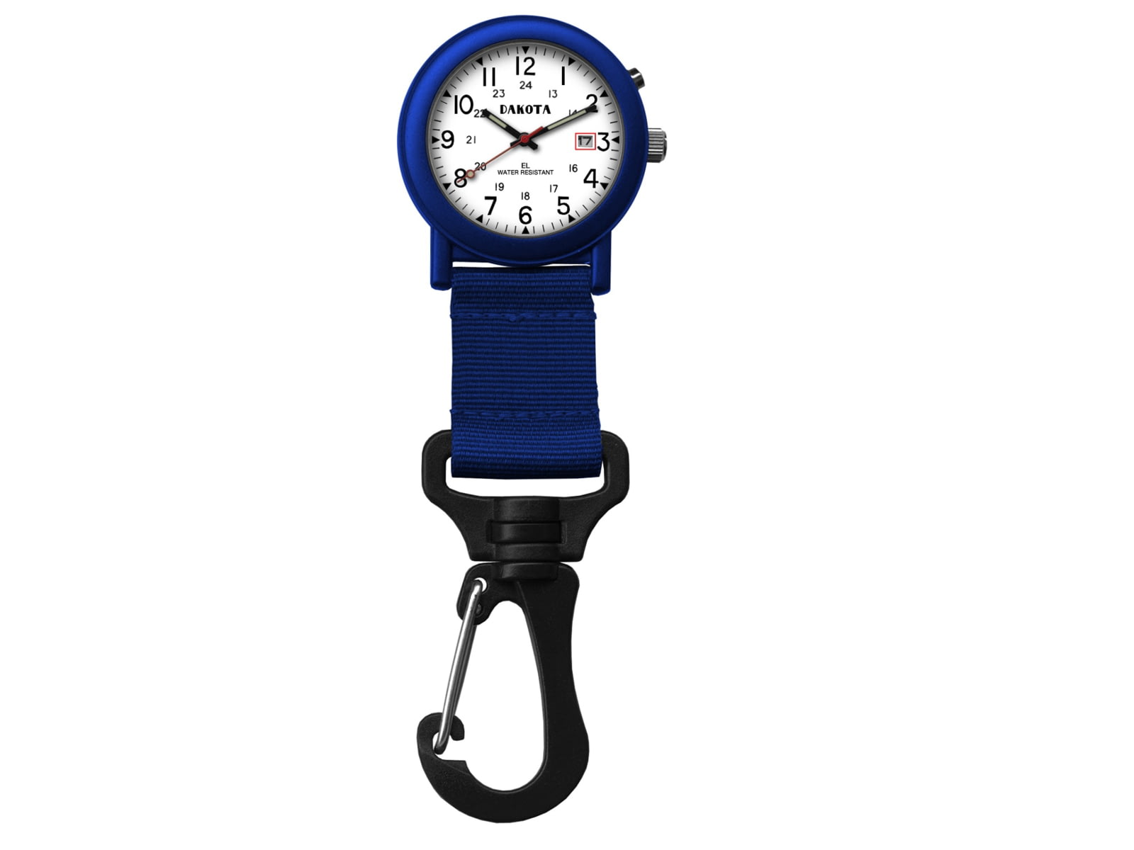 Dakota Watches Light Backpacker Clip Watch w/Dial Light Blue 2877-6
