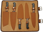 Damascus Kitchen Set W Knife Roll DM1393
