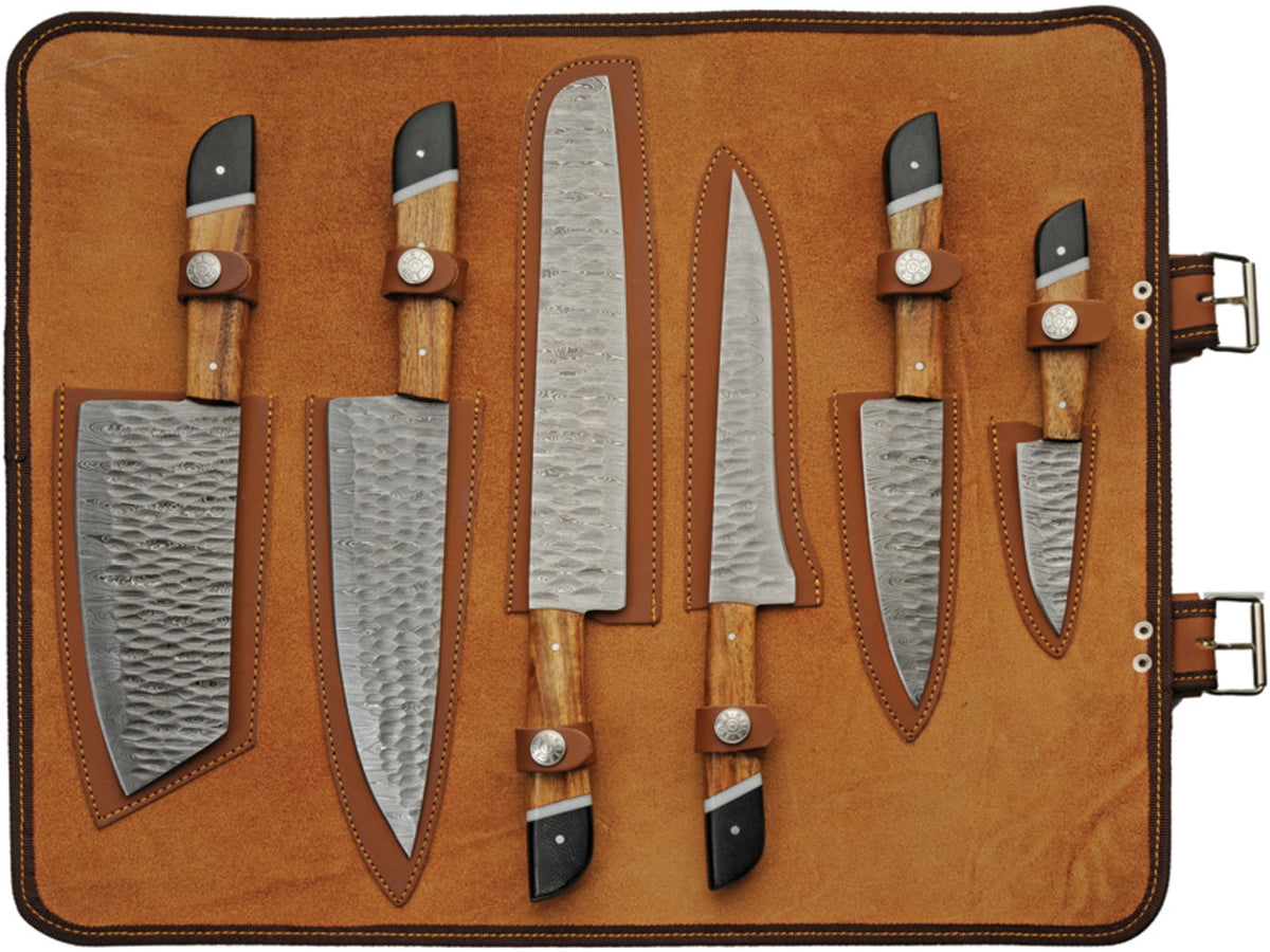 Damascus Saddlewood Kitchen Set w roll DM1398
