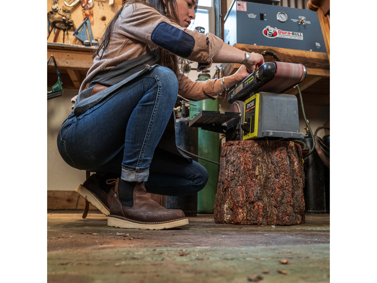 Danner Bull Run Chelsea 6in Height Shoes - Women's Brown Wedge