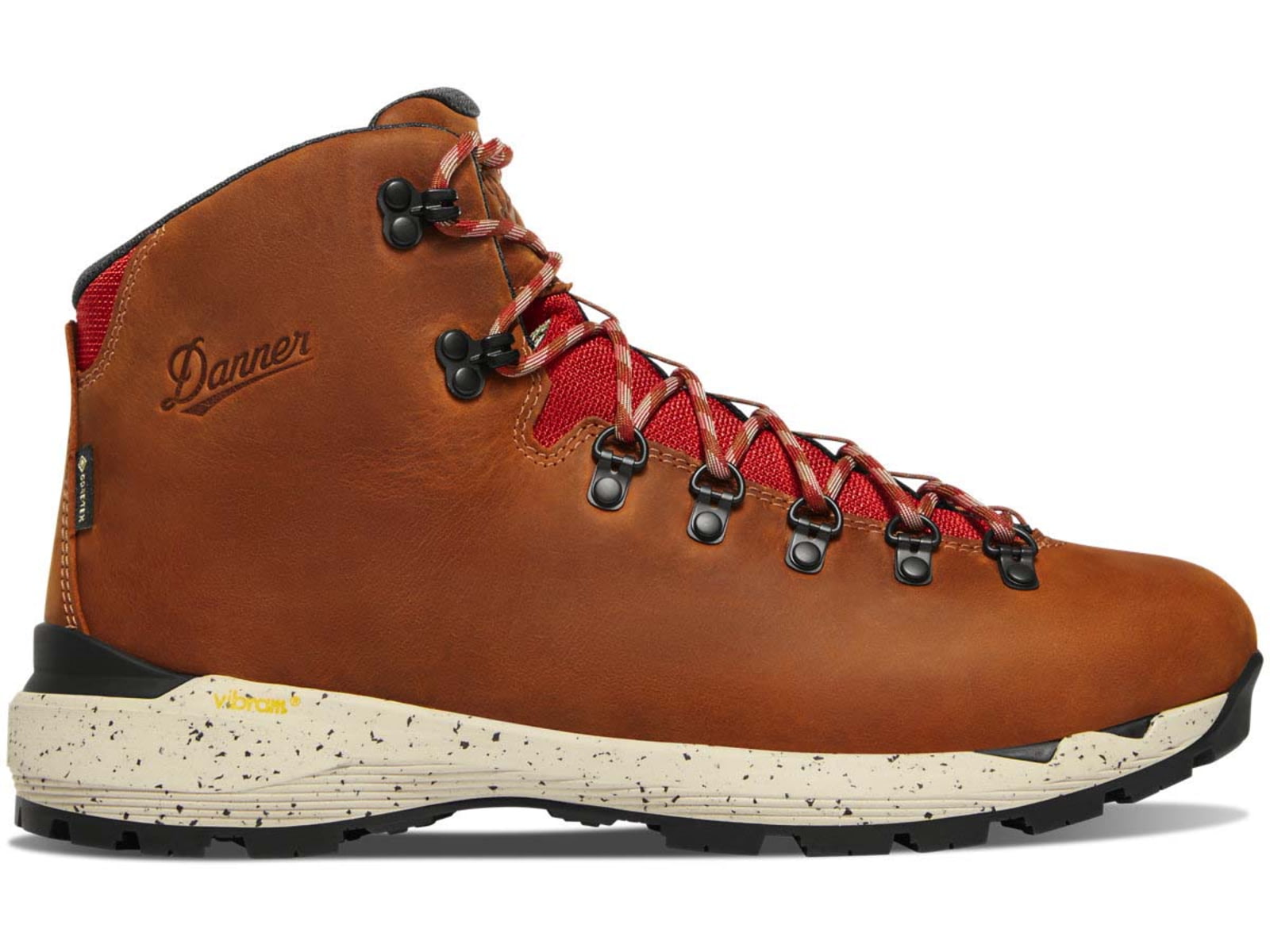 Danner Mountain 600 Evo 4.5in GTX Boots - Men's Mocha Brown/Rhodo Red