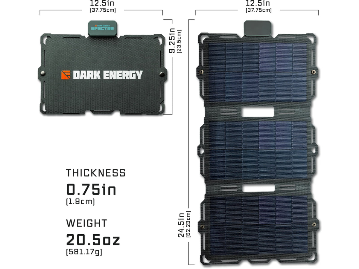 Dark Energy 18W Spectre Solar Panel Black SSPF18GYGY