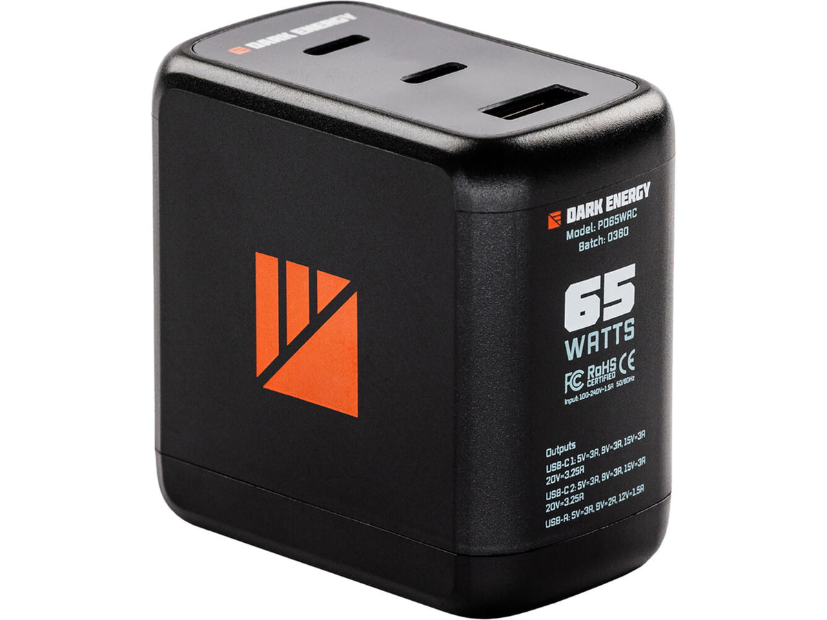 Dark Energy PD-Enabled 65W AC Adapter Black PD65WAC