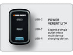 Dark Energy PD-Enabled 65W AC Adapter Black PD65WAC