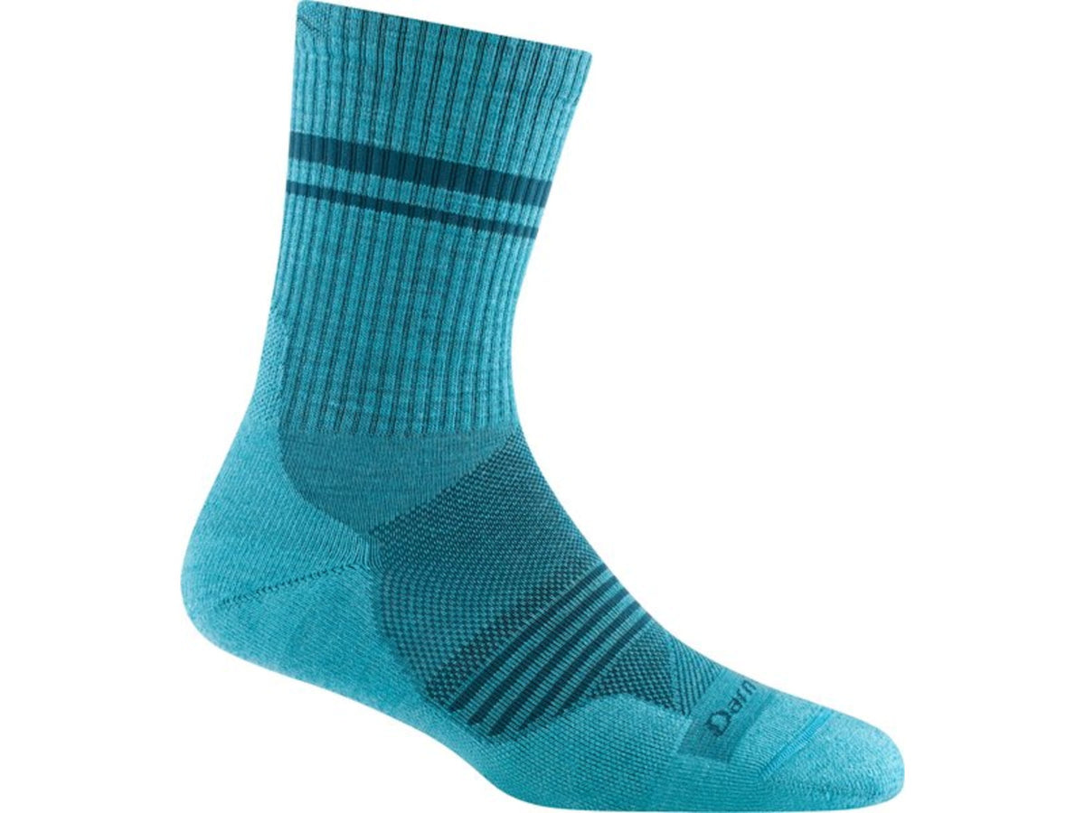 Darn Tough Element Micro Crew Lightweight w/ Cushion Socks - Women's Cyan Small