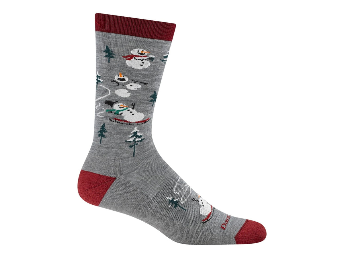 Darn Tough Sled Head Crew Lightweight with Cushion Socks - Men's Gray Small