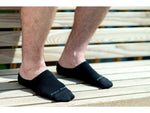 Darn Tough Topless Solid No Show Hidden Lightweight Sock - Mens Black Medium