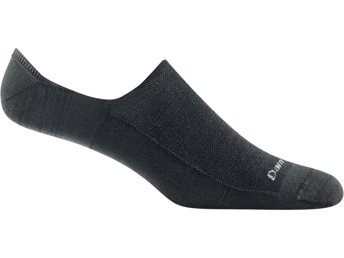Darn Tough Topless Solid No Show Hidden Lightweight Sock - Mens Black Medium