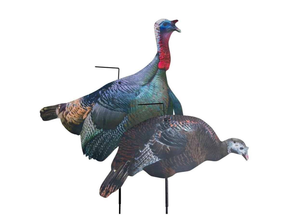 Higdon Outdoors Higdon Flex Turkey Decoy Combo Tom and Hen Silhouette HG63029