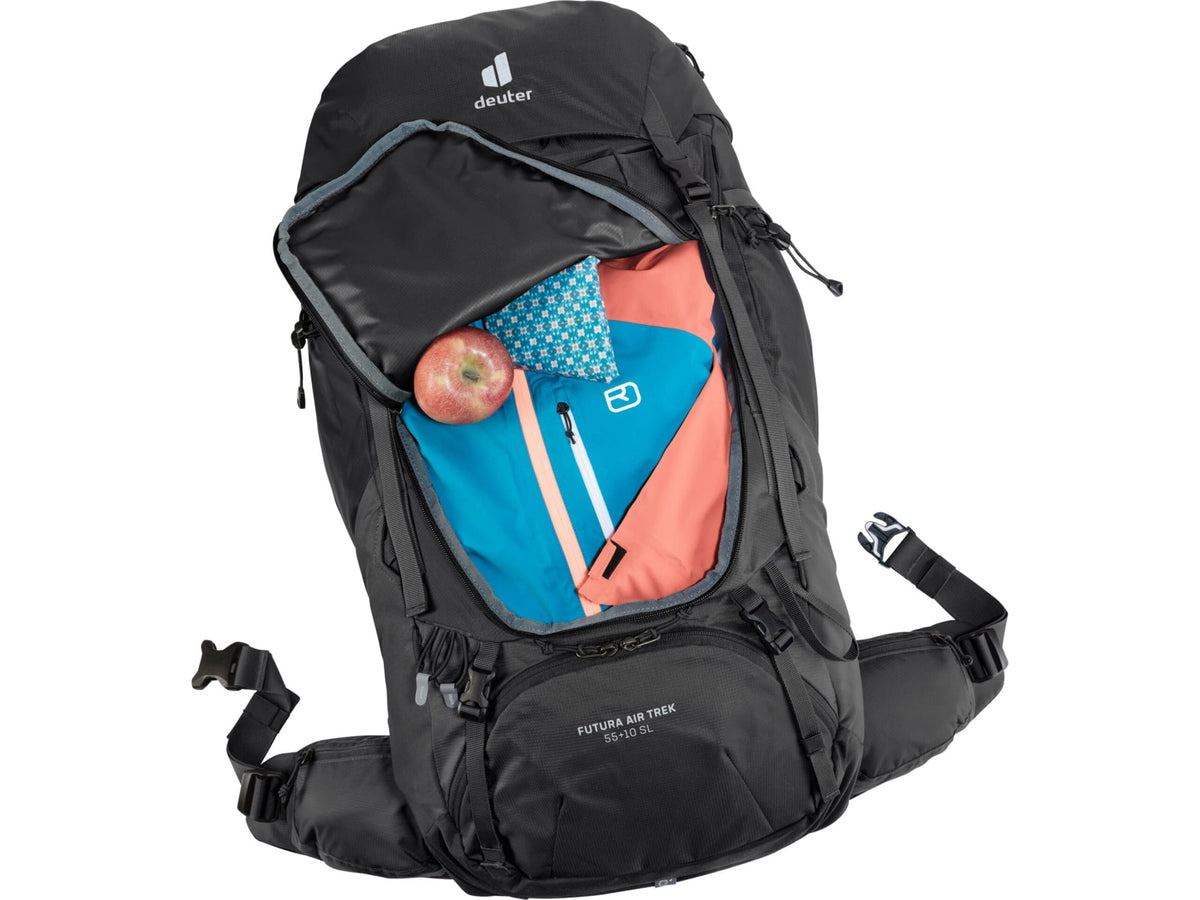 Deuter Futura Air Trek 55 + 10 SL Pack - Women's Black-Graphite