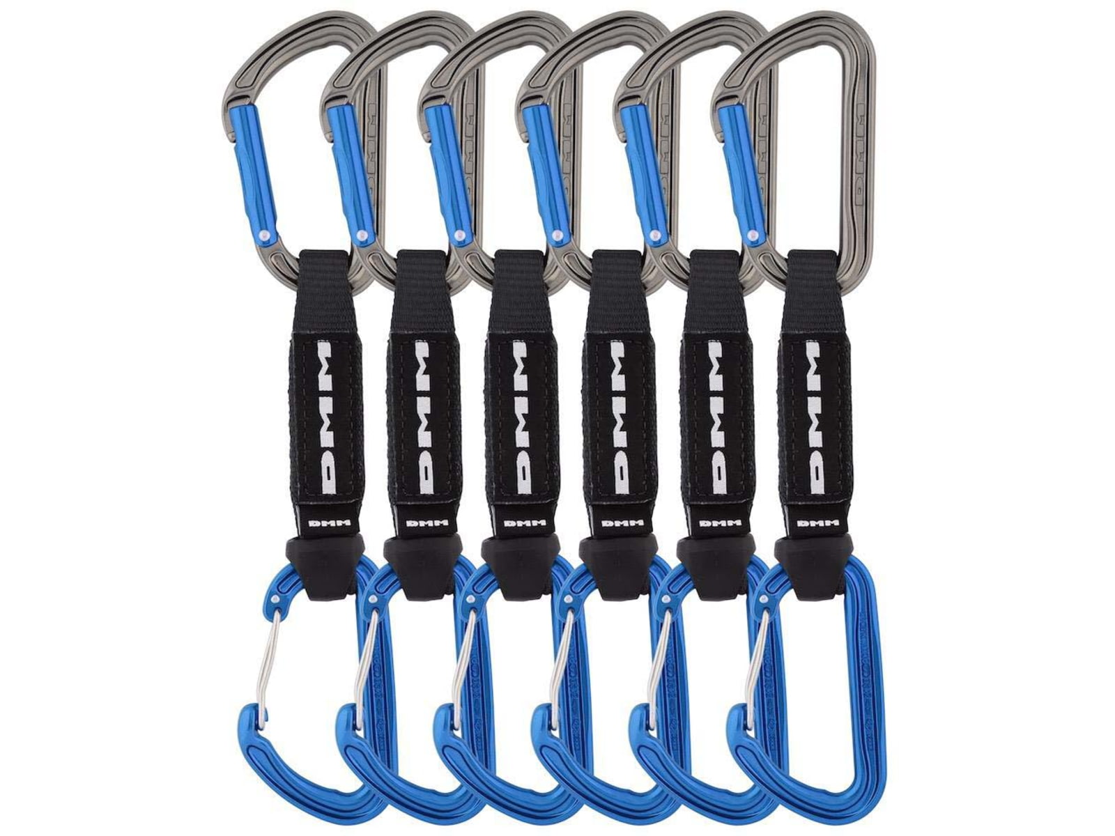 DMM Shadow/Spectre Hybrid Quickdraw - 6 Pack Titanium/Blue 12cm