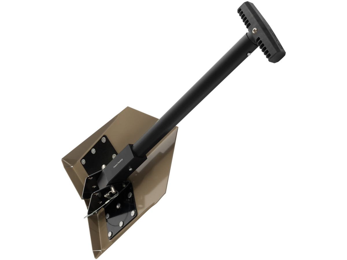 DMOS Delta Shovel 24 in x 11 in x 2.75in 14 Gauge Cold-Rolled Steel Blade Flat Dark Earth 20SU-DSST-FDBK