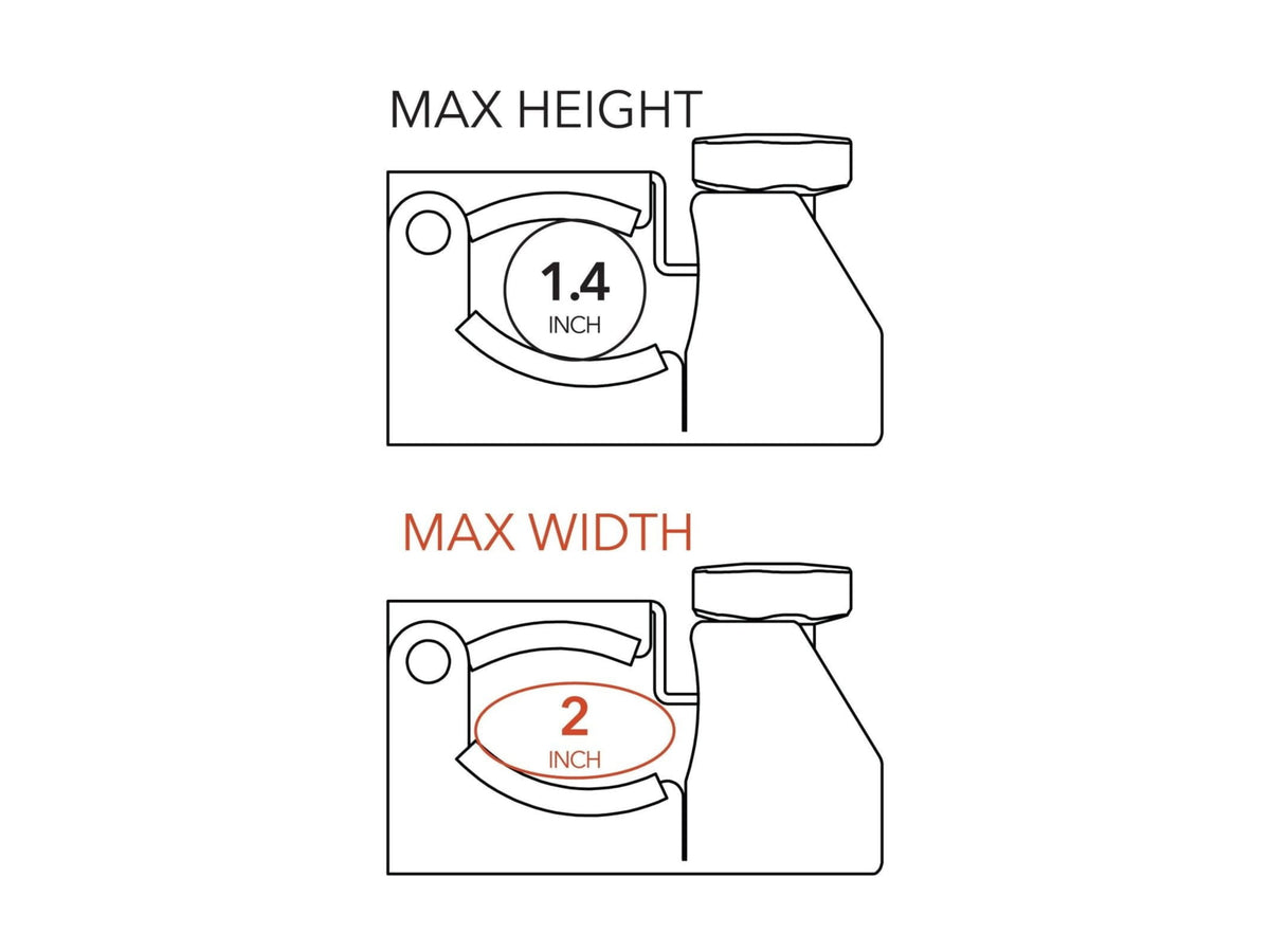 DMOS Universal Shovel/Axe Mount Black