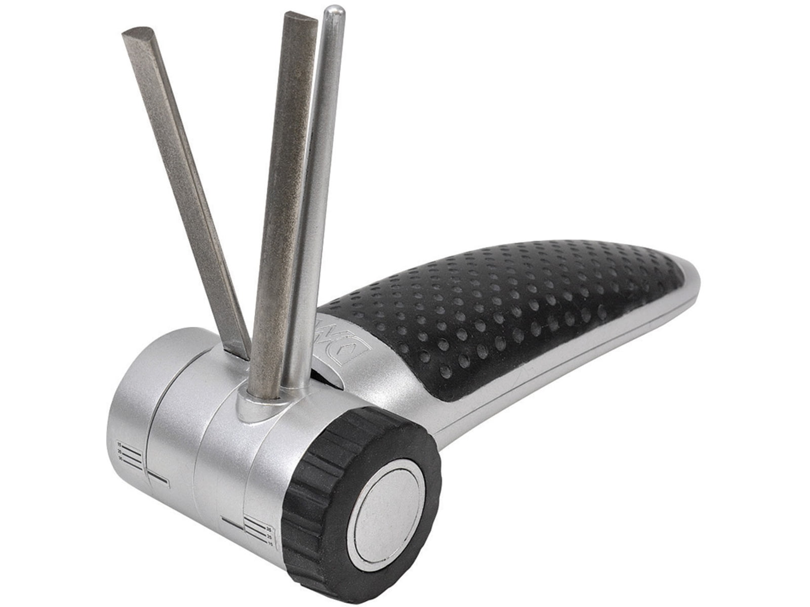 DMT Diamond-Vee Fine Grit Serrated 6.5in Overall Grit Fine Diamond Sharpener Ideal For Serrated Straight Curved Edges Allows For Sharpening At 10 15 20 Degree Angles Portable Storage 20004
