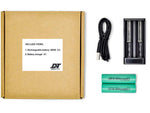 DNT Optics 18650 Flat Top Batteries w/ Charger 2