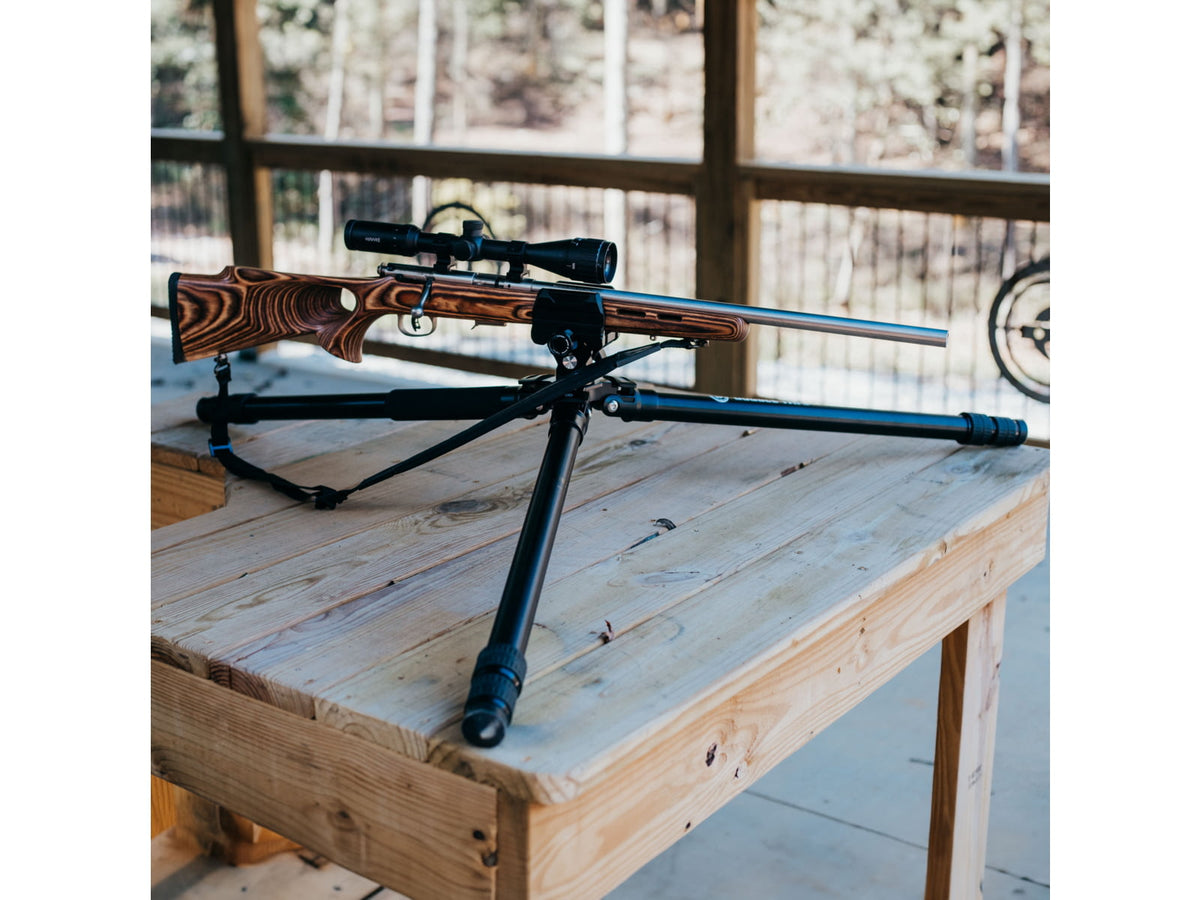 Double Tap Industries Stronghold Lite Aluminum Tripod w/Fixed Saddle Clamp Black 36mm