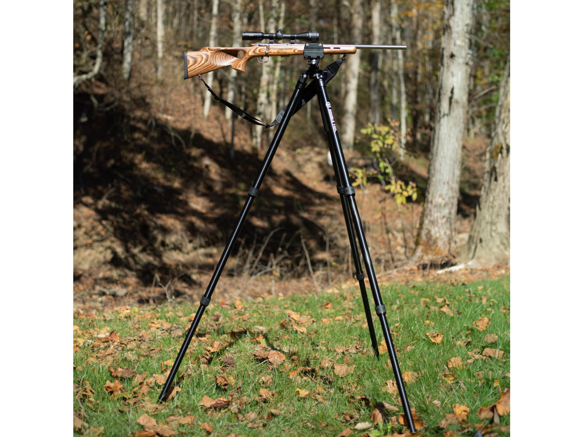 Double Tap Industries Stronghold Lite Aluminum Tripod w/Fixed Saddle Clamp Black 36mm