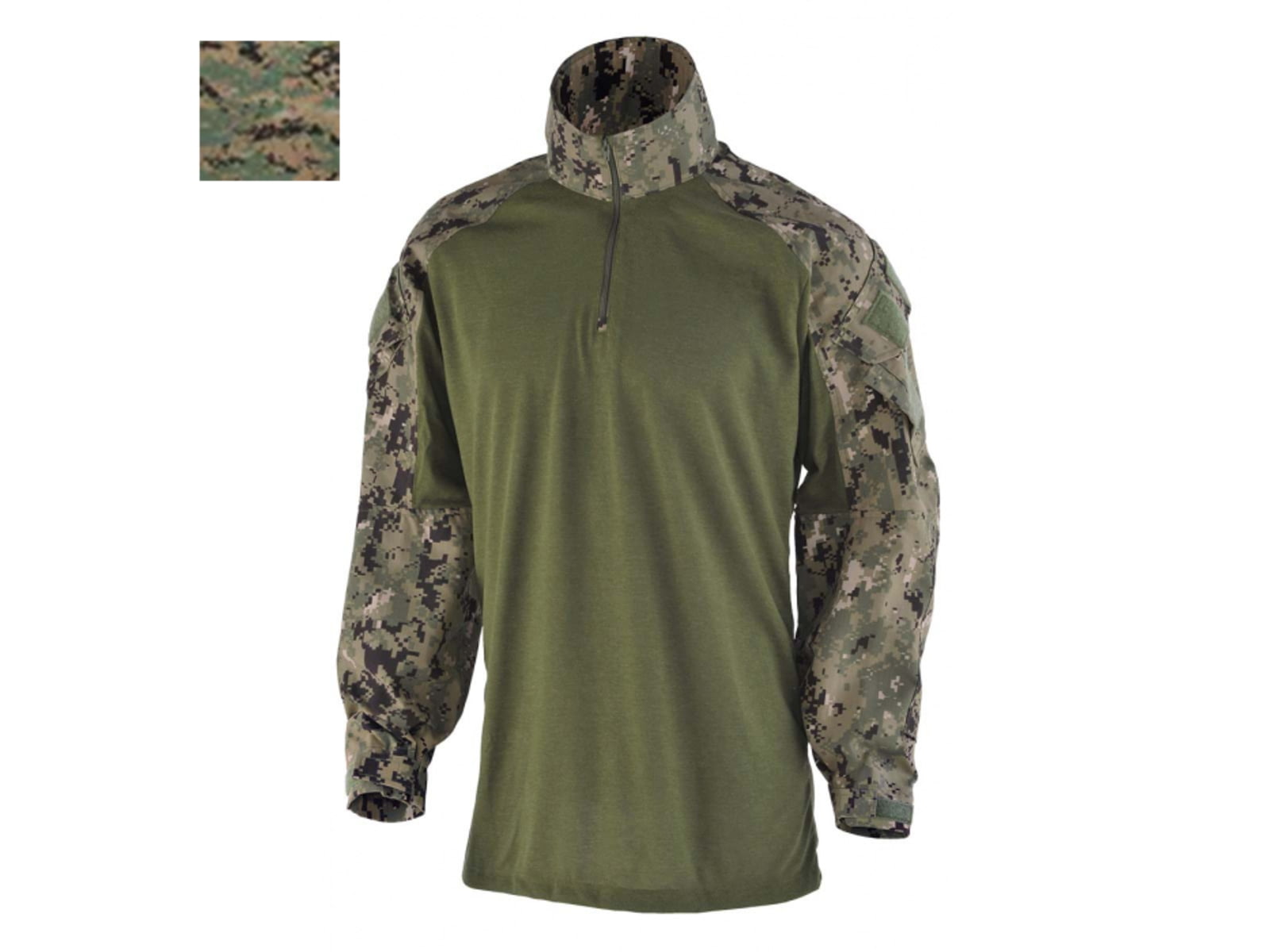 DRIFIRE FORTREX FR Combat Shirt - Men's Short Woodland Marpat Medium
