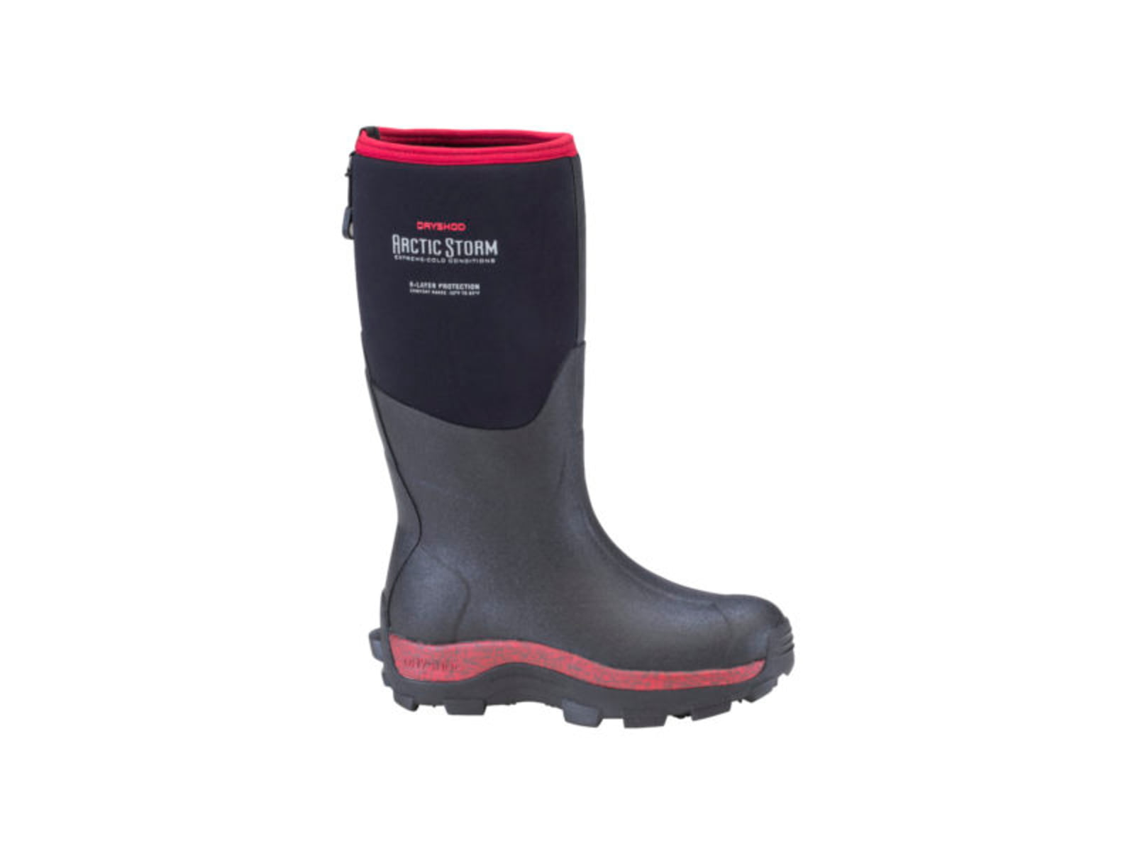 USED Dryshod Arctic Storm Women's Winter Boot Cranberry Black/Cranberry