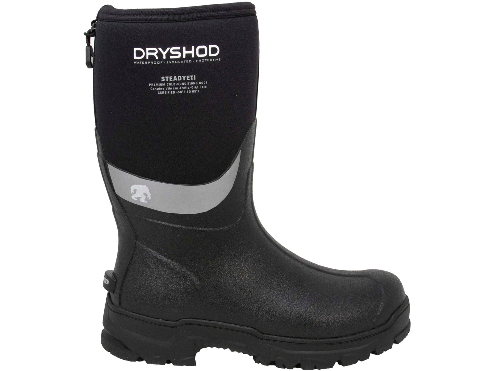 USED Dryshod Steadyeti Mid Winter Boot - Men's Black/Grey 8