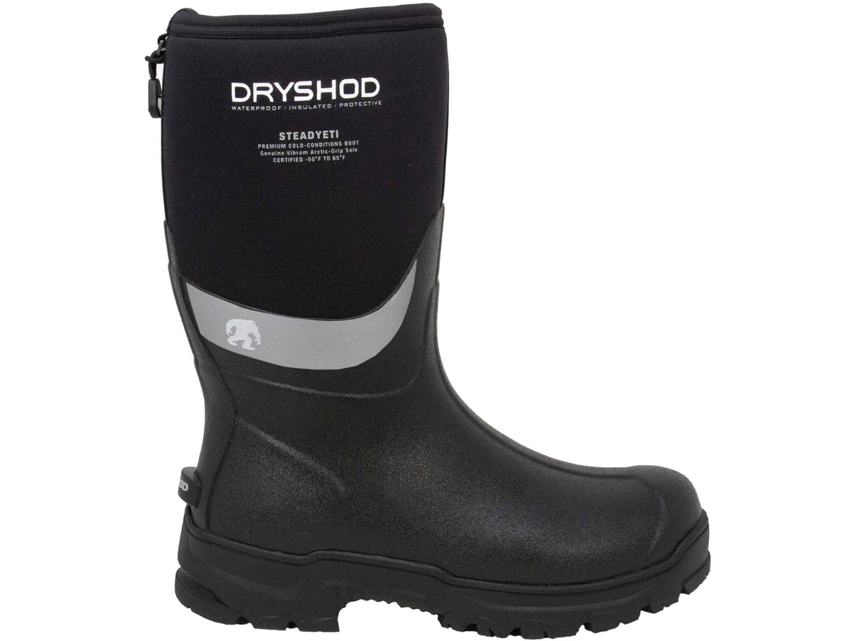 USED Dryshod Steadyeti Mid Winter Boot - Men's Black/Grey 8