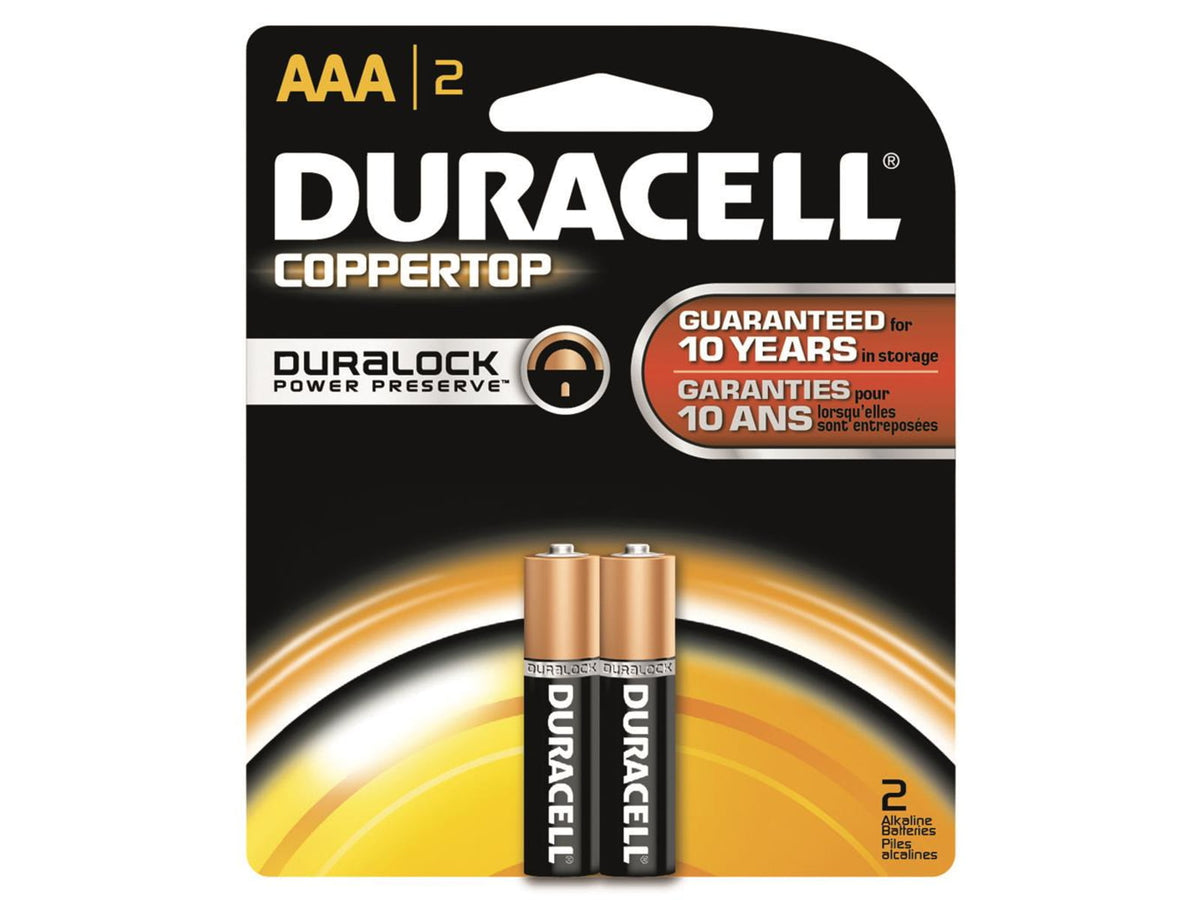Duracell Coppertop Battery AAA 2 Pack