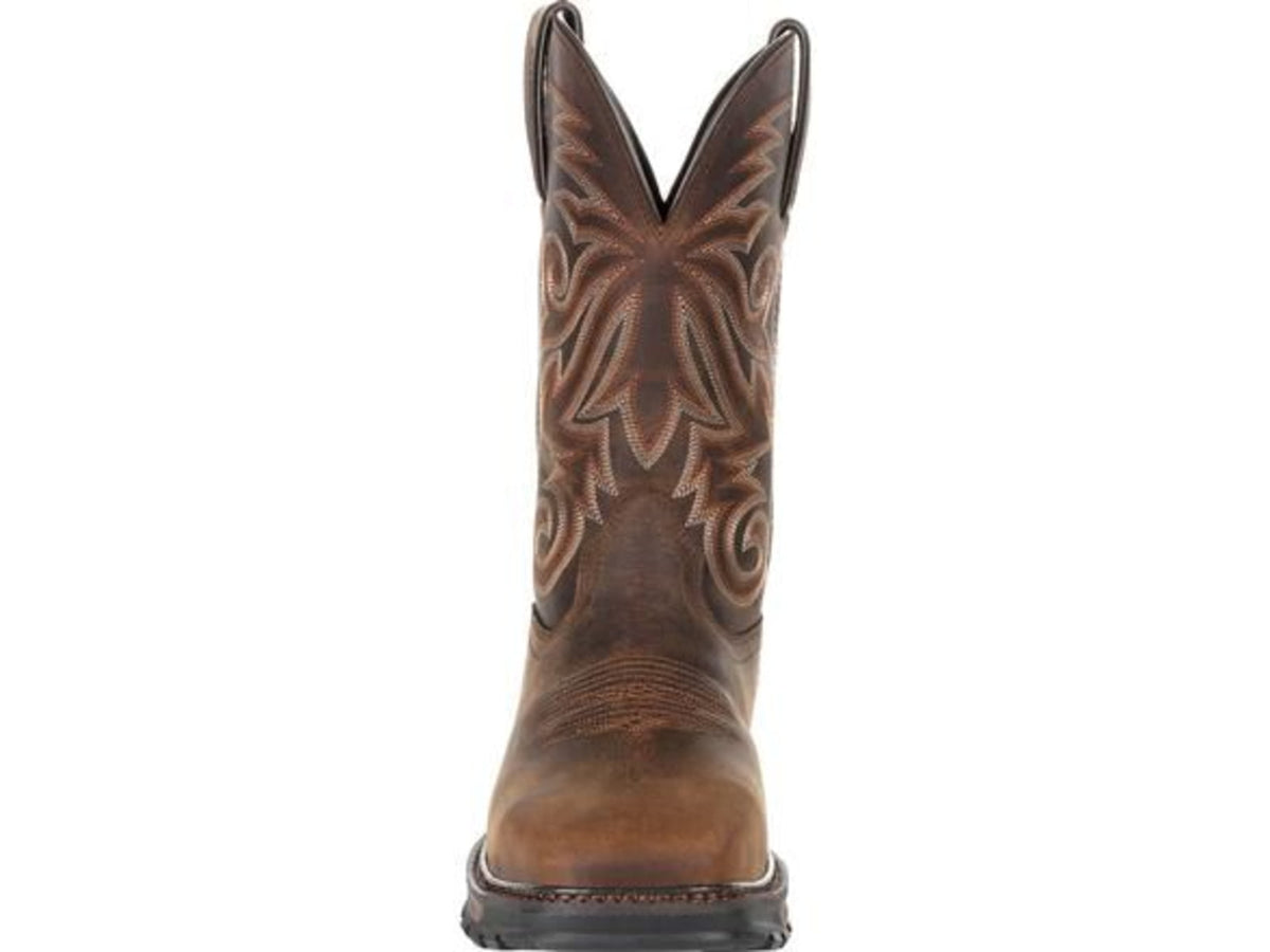 Durango Boot Maverick XP Steel Toe Western Waterproof 11 inch Work Boot - Men's Burly Brown