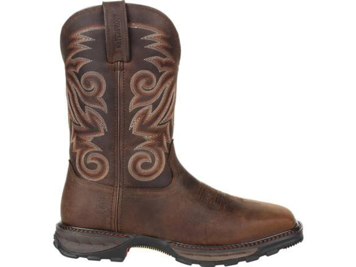 Durango Boot Maverick XP Steel Toe Western Waterproof 11 inch Work Boot - Men's Burly Brown