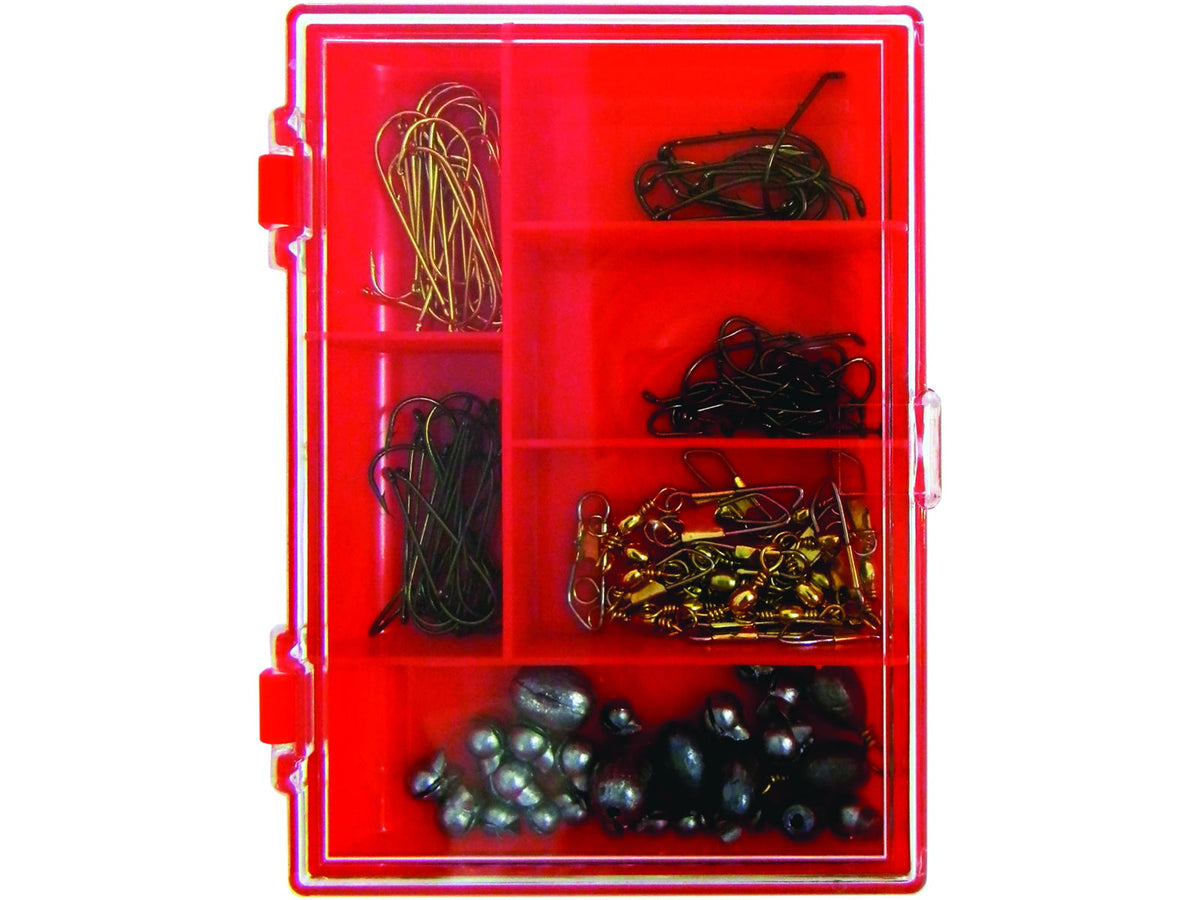 Eagle Claw Eagle Claw Hook Sinker And Swivel Assortment 122 per Pack HOOKSSASST