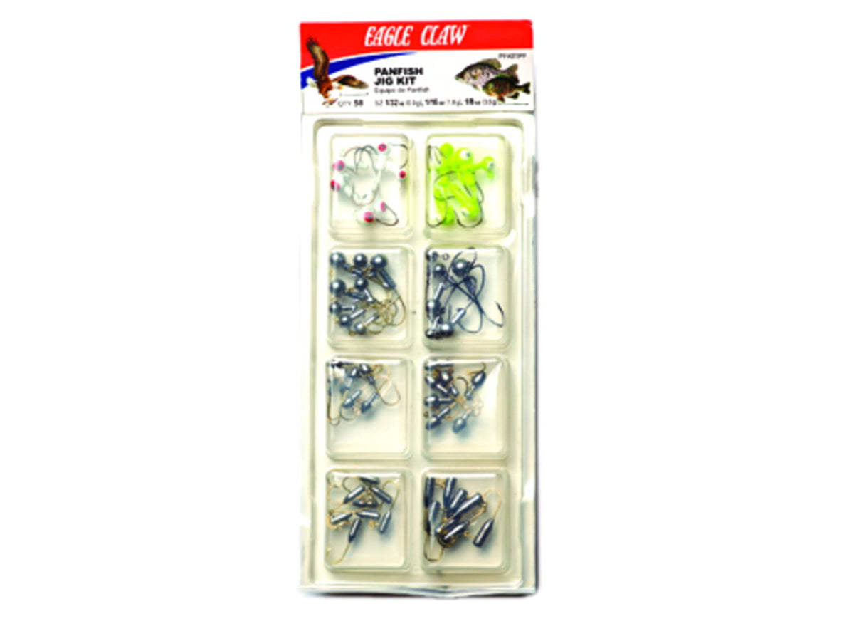 Eagle Claw Jig Head Kit Panfish Assorted 58 Pieces PFKITPF