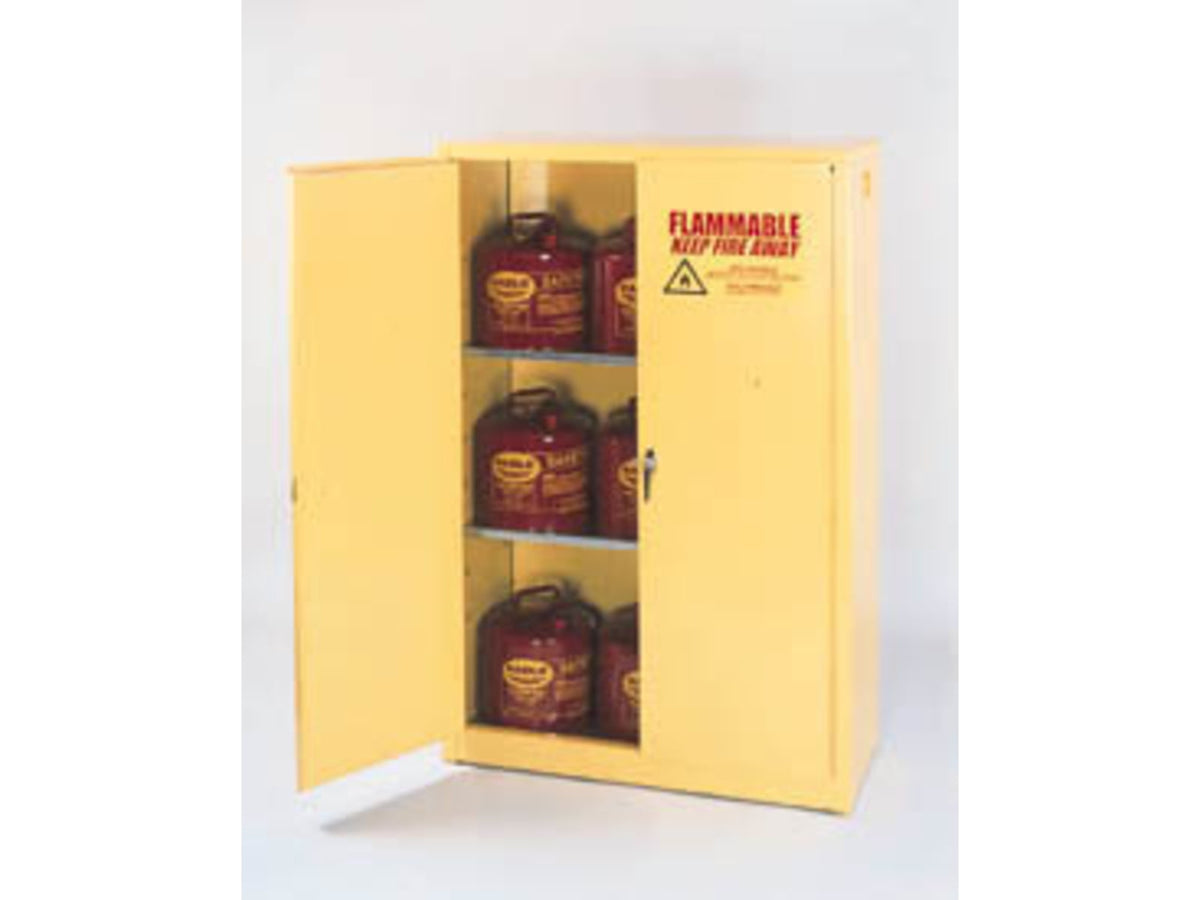 Eagle Manufacturing Flammable Liquids Safety Storage Cabinets Eagle Manufacturing 1924 Floor Cabinet 1 Self-Closing Door 1 Shelf