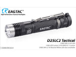 EAGTAC D25LC2 Tactica XML2 U4 LED Flashlight Medium Black 1374 lm D25LC2-Tactical-XML2-CW