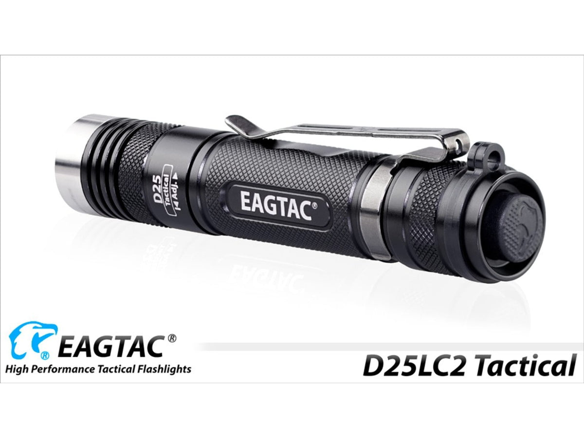 EAGTAC D25LC2 Tactica XML2 U4 LED Flashlight Medium Black 1374 lm D25LC2-Tactical-XML2-CW