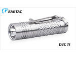 EAGTAC D3C RC Ti Flashlight Luminus SST20 CRI-95 4000K NW LED 510lm Silver