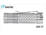 EAGTAC D3C RC Ti Flashlight Luminus SST20 CRI-95 4000K NW LED 510lm Silver