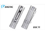 EAGTAC D3C RC Ti Flashlight Luminus SST20 CRI-95 4000K NW LED 510lm Silver