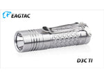 EAGTAC D3C RC Ti Flashlight Luminus SST20 CRI-95 4000K NW LED 510lm Silver