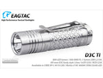 EAGTAC D3C RC Ti Flashlight Luminus SST20 CRI-95 4000K NW LED 510lm Silver