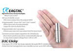 EAGTAC D3C RC Ti Flashlight Luminus SST20 CRI-95 4000K NW LED 510lm Silver