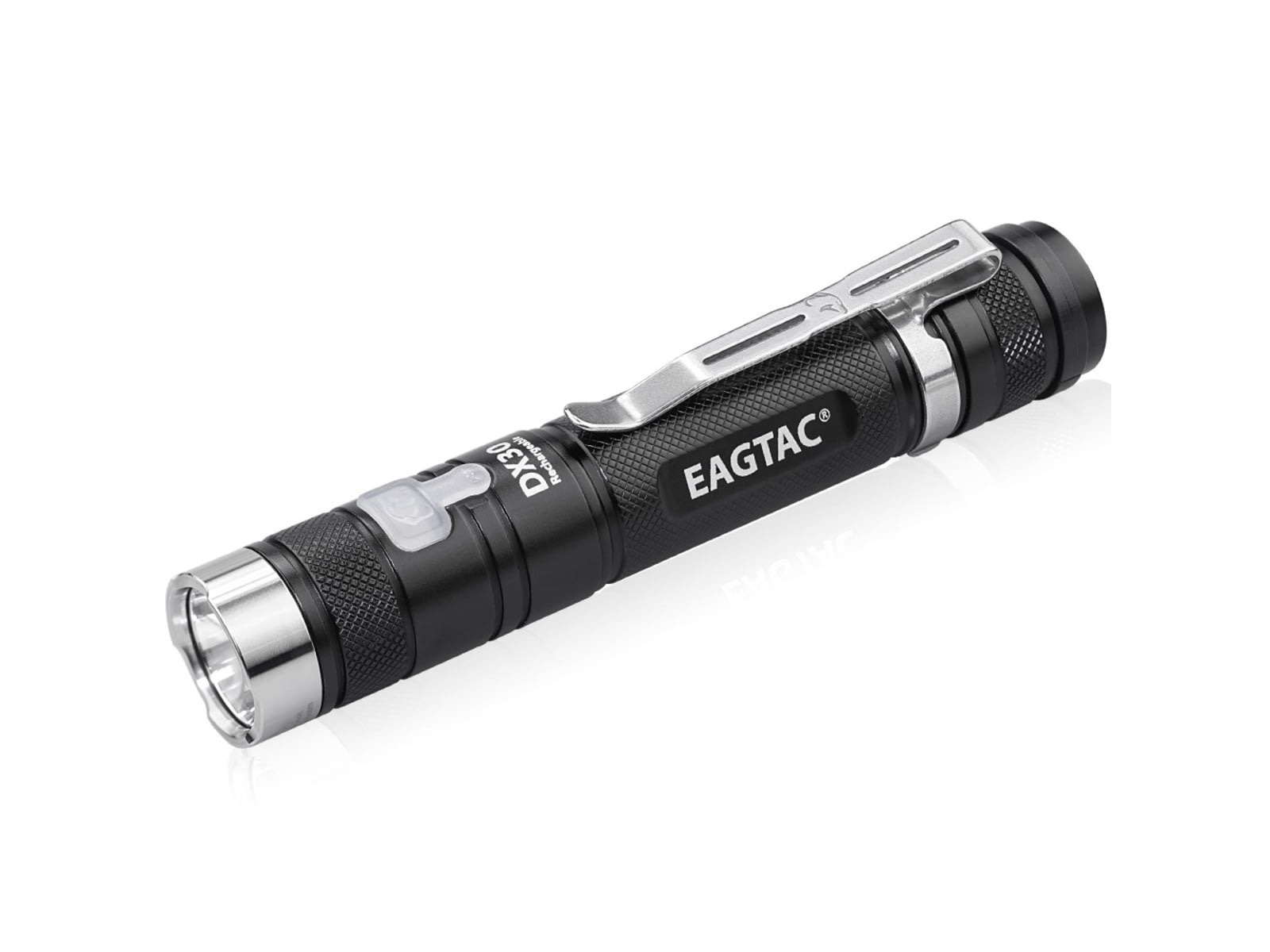 EAGTAC DX30LC2-R Rechargeable Flashlight XP-L HI V2 NW LED 1084lm Black DX30LC2R-XPLHI-BASE-NW