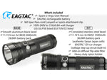 EAGTAC MX30L3-R Base Flashlight XHP70 N2 NW LED 4322lm Black MX30L3R-XHP70-BASE-NW