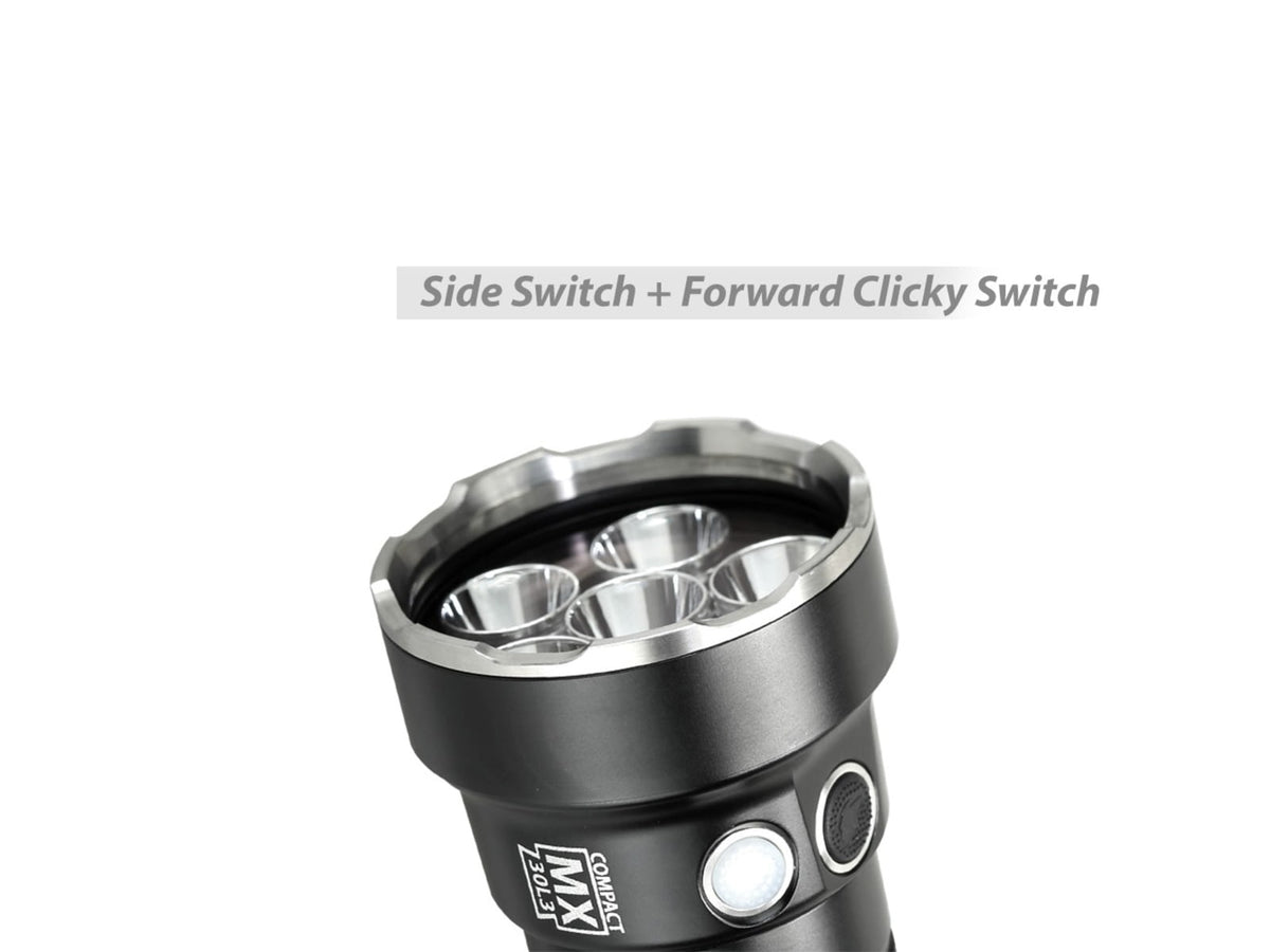 EAGTAC MX30L3-C Flashlight 6 Nichia 219B CRI-92 LED 3000lm Black