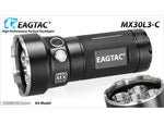 EAGTAC MX30L3-C Flashlight 6 Nichia 219B CRI-92 LED 3000lm Black