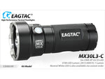 EAGTAC MX30L3-C Flashlight 6 Nichia 219B CRI-92 LED 3000lm Black