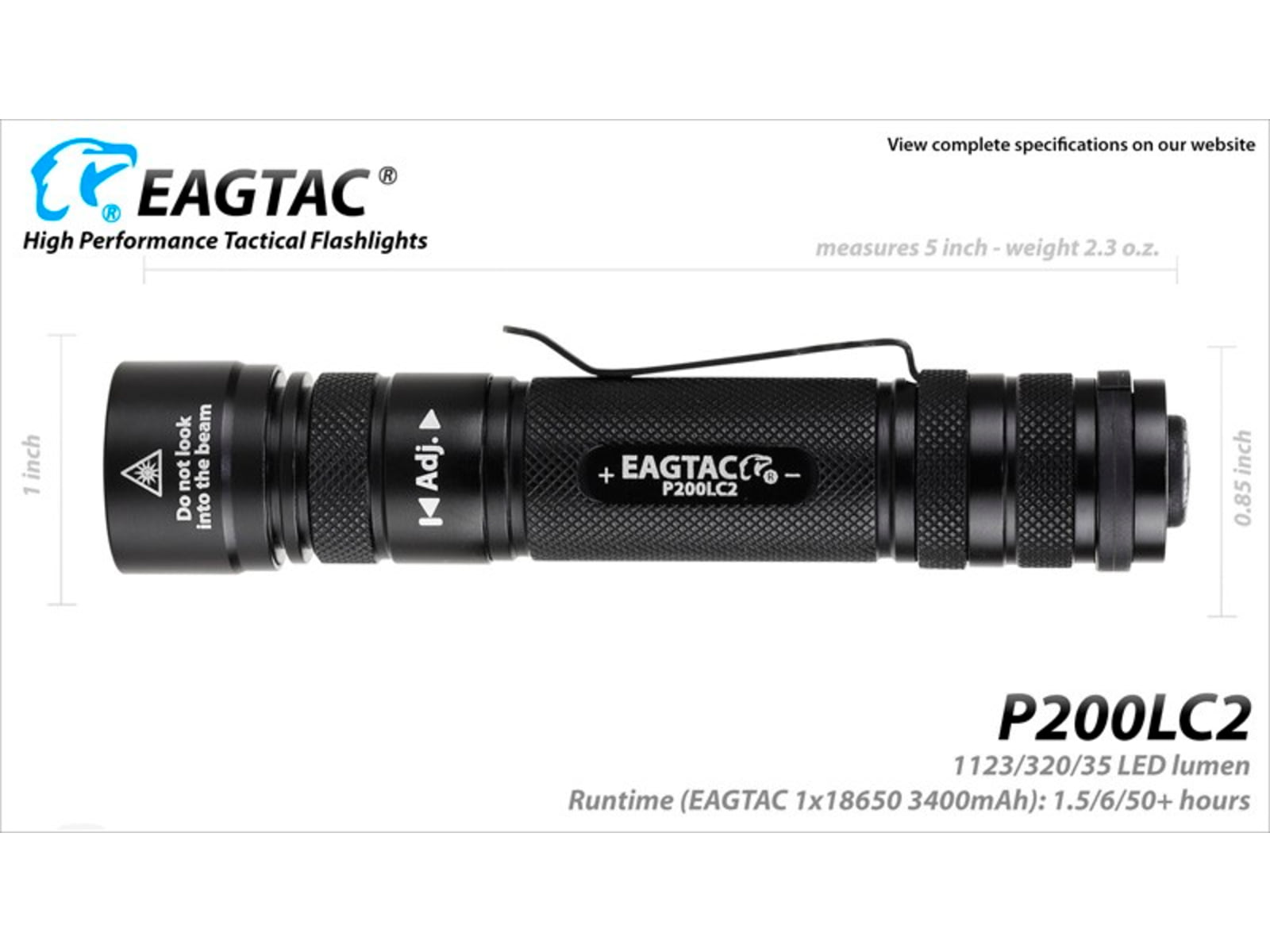 EAGTAC P200LC2 Flashlight