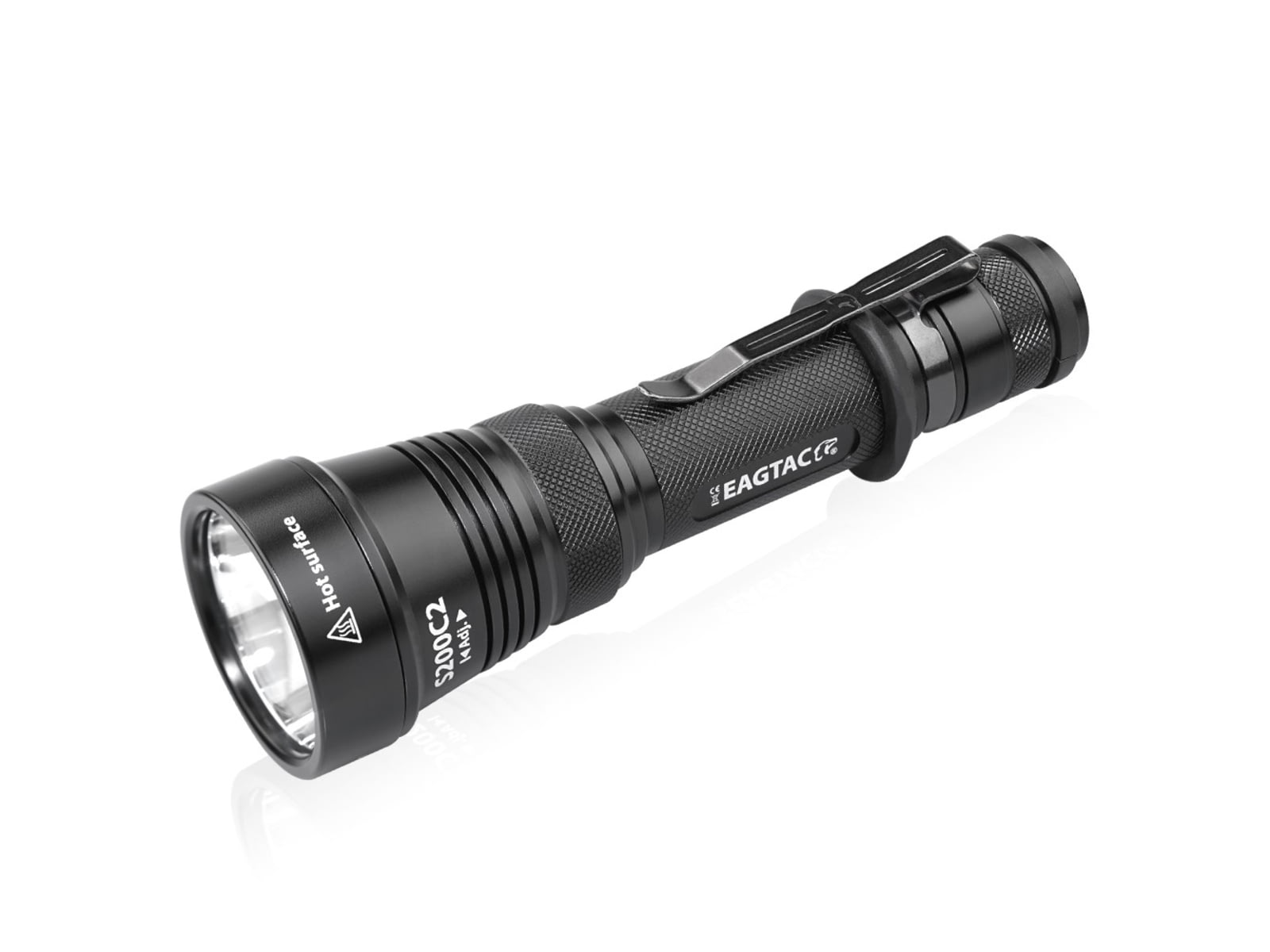 EAGTAC S200C2 Flashlight XM-L2 U4 CW LED 1278lm Black