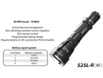 EAGTAC S25L-R Flashlight Kit XHP35 HI NW LED 1750lm Black S25LR-XHP35-HI-KIT-NW